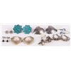 Image 1 : STERLING SILVER ASSORTED LADIES EARRINGS - (8)