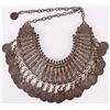 Image 1 : LARGE SILVER TONE TURKISH COIN NECKLACE