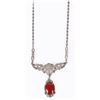 Image 2 : VINTAGE JASPER STERLING PLATED LADIES NECKLACE