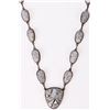 Image 2 : STAMPED STERLING SILVER MARBLED NECKLACE