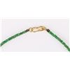Image 2 : 18K YELLOW GOLD CLASPED TSAVORITE GARNET NECKLACE