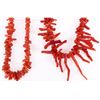 Image 2 : DARK REED DEEP CORAL LADIES CHIP NECKLACES - (2)
