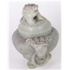 Image 3 : SOLID WHITE JADE ASIAN CARVED INCENSE BURNER