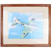 Image 1 : LYNCH JET BOMBER WATERCOLOR PAINTING