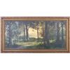 Image 1 : SIGNED ORIGINAL ROY COX ACRYLIC FOREST PAINTING
