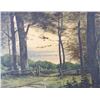 Image 2 : SIGNED ORIGINAL ROY COX ACRYLIC FOREST PAINTING