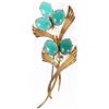 Image 1 : SYMMETALLIC STERLING & 14K GOLD  NATURE PIN