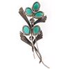 Image 2 : SYMMETALLIC STERLING & 14K GOLD  NATURE PIN
