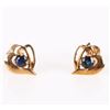 Image 2 : 10K YELLOW GOLD SAPPHIRE DIAMOND LADIES SET