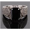 Image 2 : BLACK SPINEL STERLING SILVER JEWELRY SET