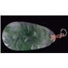 Image 2 : CARVED GREEN & WHITE JADE LADIES PENDANTS