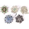Image 2 : RHINESTONE LADIES FASHION BROOCHES & JEWELRY