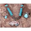 Image 1 : STERLING SILVER TURQUOISE ZUNI FETISH BEAR SET