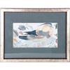 Image 1 : VINTAGE FRAMED MATTED COLORFUL DUCK ART PRINT