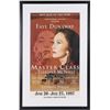Image 1 : SIGNED FAYE DUNAWAY RARE MASTER CLASS POSTER