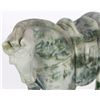 Image 2 : CARVED SPINACH JADE CHINESE HORSE SCULPTURE