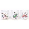 Image 2 : VINTAGE CHINESE PORCELAIN PAINTED TEA CUPS