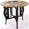Image 1 : VINTAGE CHINESE ORNATE BRASS FILIGREE TRAY TABLE