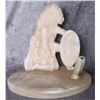 Image 1 : QUARTZ CARVED NATIVE ALTAR STATUARY BOARD