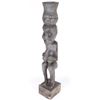 Image 2 : VINTAGE HAND CARVED 39" AFRICAN WOODEN STATUE