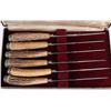 Image 2 : VINTAGE STAG DINNER KNIFE SET SOLINGEN GERMANY