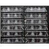 Image 1 : VINTAGE CRYSTAL KNIFE REST SET OF 12 W/ BOX