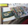 Image 2 : GB Packers Memorabilia w/Seat Pads, Napkins, Plaques, Footballs, Magazines