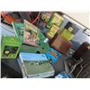 Image 1 : John Deere Tractor Set, Farm Lube, Oil Cans, Hanging Ornament, Hanging Calendars