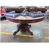 Image 2 : Tiger Oak Ball In Claw Round Dining Table