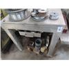 Image 1 : Steel Table w/Plate Top and Drawer