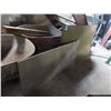 Image 1 : Steel and Mesh Sheet Stock, Wheelbarrels Under Stairs