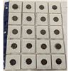 Image 2 : SHEET OF 20 USA INDIAN HEAD PENNIES 1892-1907