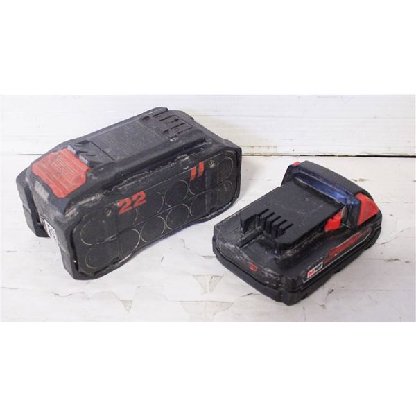 FLAT OF MILWAUKEE M18 LITHIUM  CP2.0 BATTERY &