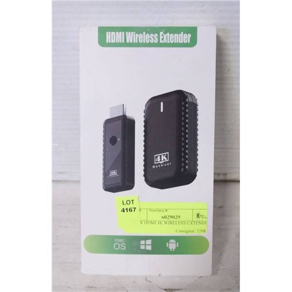 NEW HDMI 4K WIRELESS EXTENDER