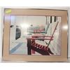 Image 1 : FRAMED PRINT 33"×27 RELAXING PORCH SCENE