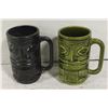 TIKKI MUGS X 2 BY TILDEN WARE CANADA 1960S