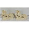 Image 1 : VINTAGE IVORY ROMAN STONE SCULPTURES - 2 PIECES