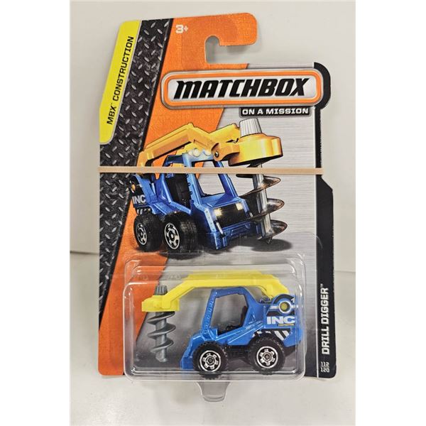 NIB MATCHBOX DRILL DIGGER- MBX CONSTRUCTION SERIES