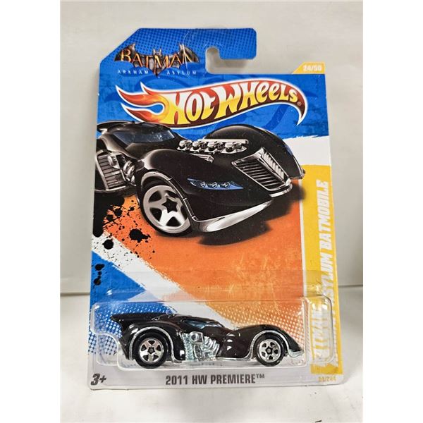 NIB HOTWHEELS; BATMAN ASYLUM BATMOBILE 2011 HW