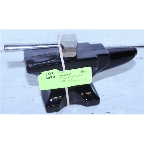 AVON COLLECTIBLE PERFUME BOTTLE; HAMMER & NAIL