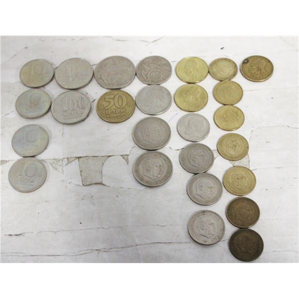 LOT ASSORTED WORLD COINS