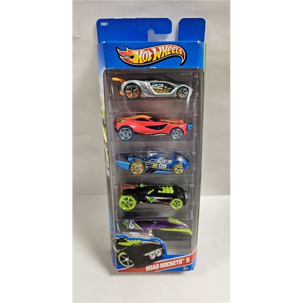 NIB HOTWHEELS 5PK; ROAD ROCKETS 5- IMGINATION
