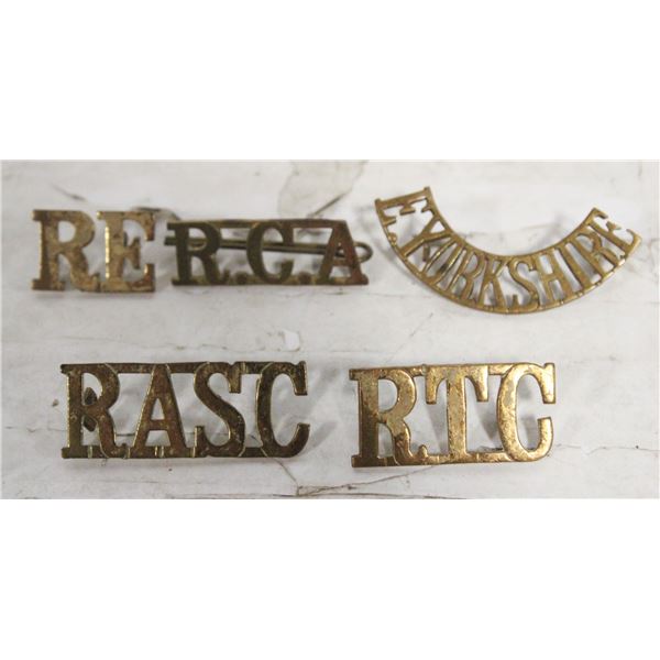 ASSORTED WW1 REGIMENT PINS