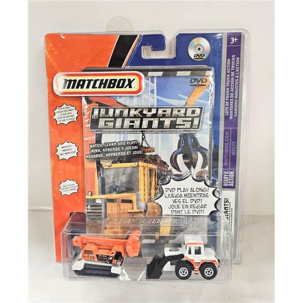 NIB MATCHBOX JUNKYARD GIANTS 2PC DVD & TOY SET