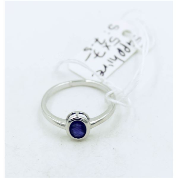 #23-BLUE SAPPHIRE GEMSTONE RING SIZE 7.5