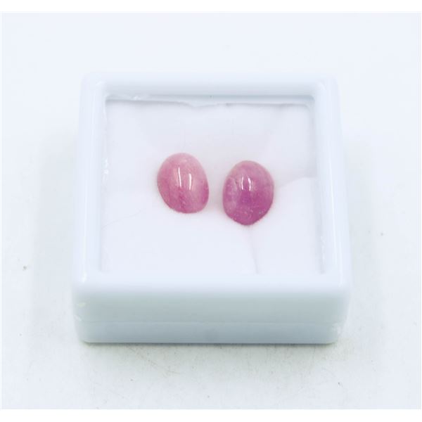 #107-HEATED RED RUBY GEMSTONES 12.13CT