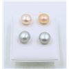 Image 1 : #61-NATURAL AKUYA PEARL EARRINGS 2 SET