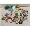 Image 1 : BOX OF NOVELTY POP CULTURE KEYCHAIN ATTACHMENTS