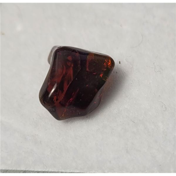 26)  NATURAL RED FIRE ETHIOPEAN BLACK OPAL, 1 CT,