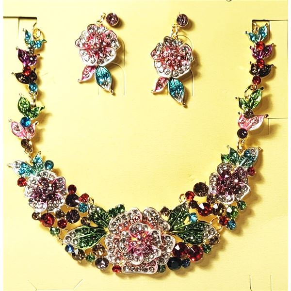 20)  SHOWSTOPPER SPARKLY MULTI COLORED CRYSTAL 20"